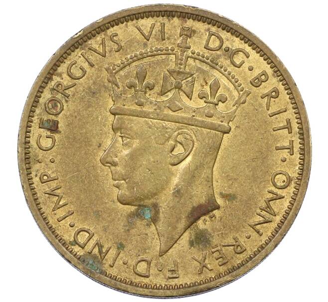 Монета 2 шиллинга 1942 года KN Британская Западная Африка (Артикул: K12-65934) — Фото №2