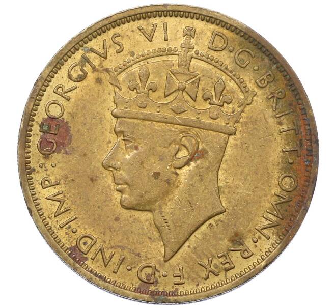 Монета 2 шиллинга 1942 года KN Британская Западная Африка (Артикул: K12-65935) — Фото №2