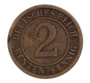 2 рентенпфеннига 1924 года A Германия — Фото №2