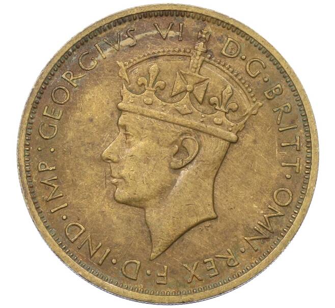 Монета 2 шиллинга 1942 года KN Британская Западная Африка (Артикул: K12-65937) — Фото №2