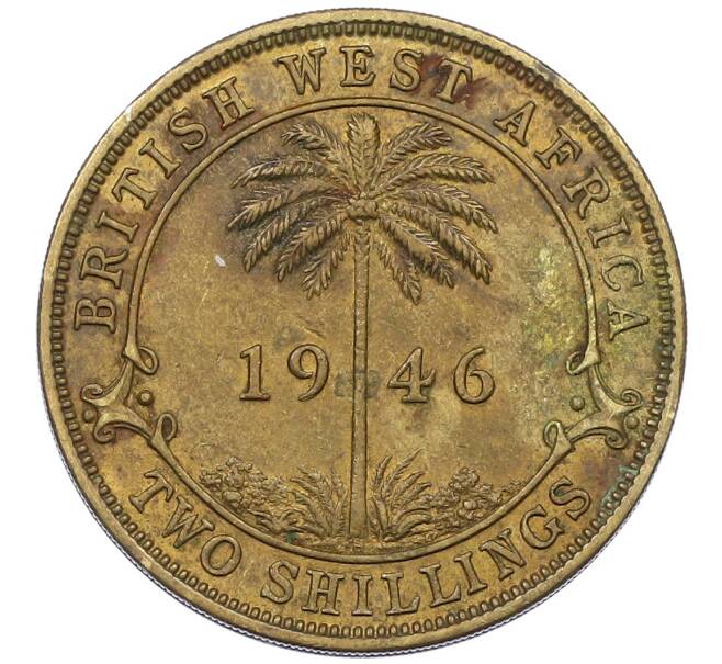 Монета 2 шиллинга 1946 года Н Британская Западная Африка (Артикул: K12-65942) — Фото №1