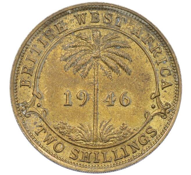 Монета 2 шиллинга 1946 года Н Британская Западная Африка (Артикул: K12-65944) — Фото №1