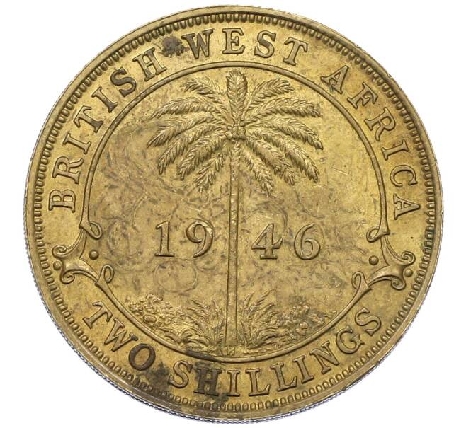 Монета 2 шиллинга 1946 года Н Британская Западная Африка (Артикул: K12-65945) — Фото №1