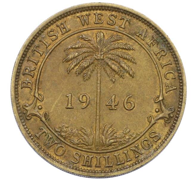 Монета 2 шиллинга 1946 года Н Британская Западная Африка (Артикул: K12-65946) — Фото №1