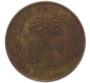 2 шиллинга 1946 года KN Британская Западная Африка