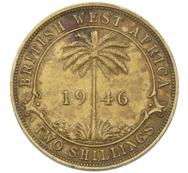 Монета 2 шиллинга 1946 года Н Британская Западная Африка (Артикул: K12-65949) — Фото №1