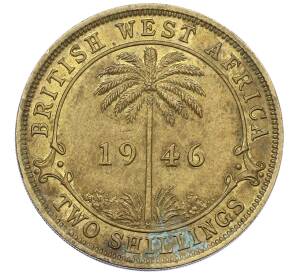 2 шиллинга 1946 года Н Британская Западная Африка