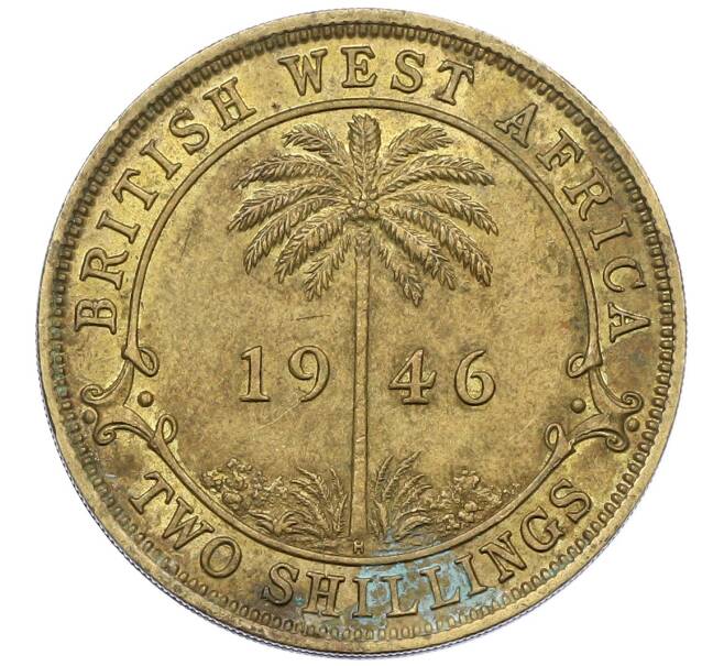 Монета 2 шиллинга 1946 года Н Британская Западная Африка (Артикул: K12-65950) — Фото №1