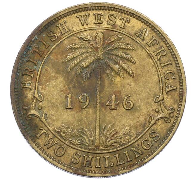 Монета 2 шиллинга 1946 года Н Британская Западная Африка (Артикул: K12-65952) — Фото №1