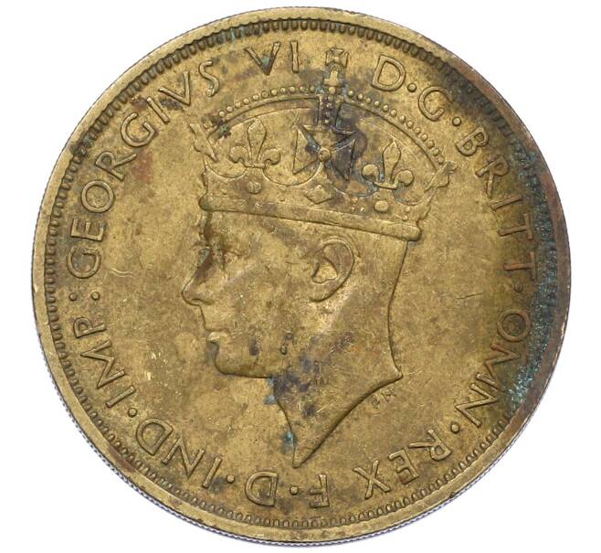 Монета 2 шиллинга 1946 года Н Британская Западная Африка (Артикул: K12-65952) — Фото №2