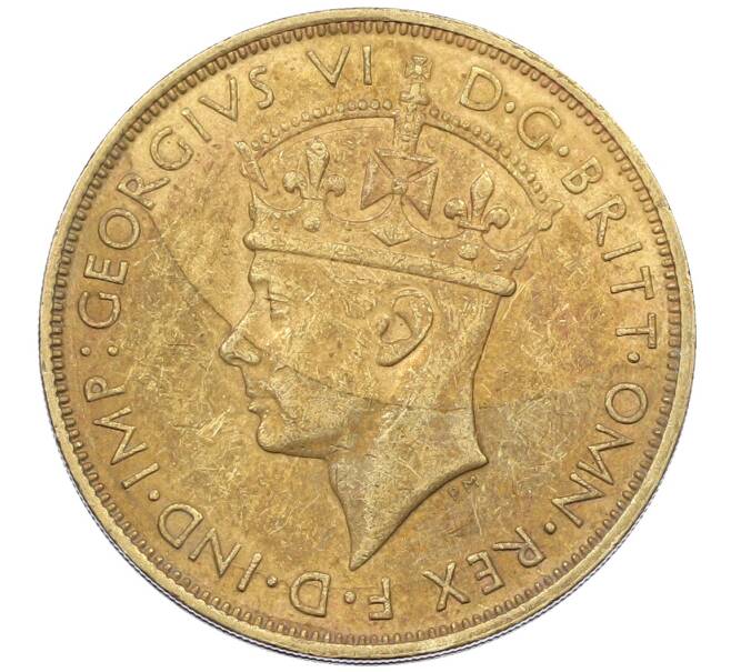 Монета 2 шиллинга 1947 года KN Британская Западная Африка (Артикул: K12-65956) — Фото №2