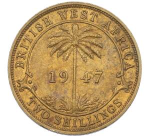 2 шиллинга 1947 года KN Британская Западная Африка — Фото №1