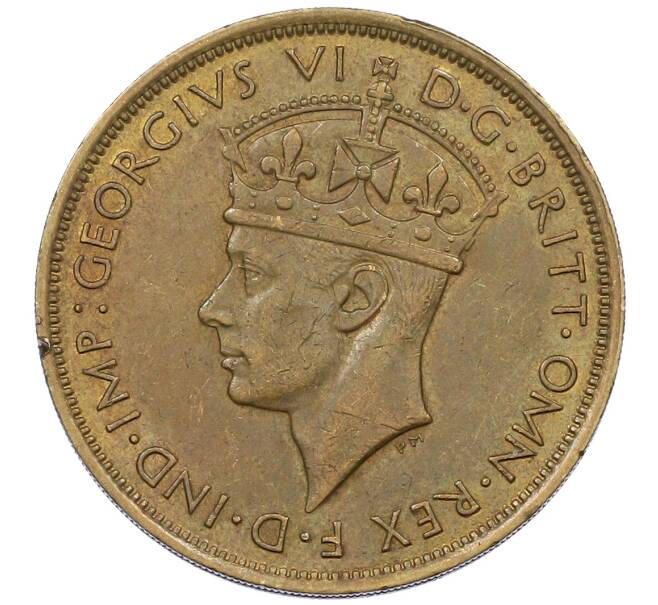 Монета 2 шиллинга 1947 года Н Британская Западная Африка (Артикул: K12-65961) — Фото №2