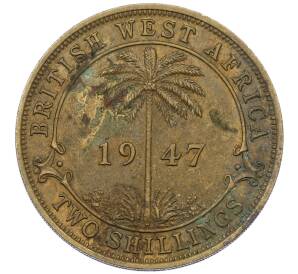 2 шиллинга 1947 года Н Британская Западная Африка