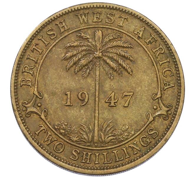 Монета 2 шиллинга 1947 года Н Британская Западная Африка (Артикул: K12-65963) — Фото №1
