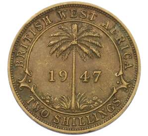 2 шиллинга 1947 года Н Британская Западная Африка