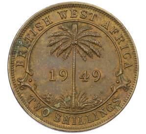 2 шиллинга 1949 года Н Британская Западная Африка