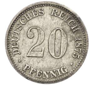 20 пфеннигов 1875 года А Германия — Фото №1