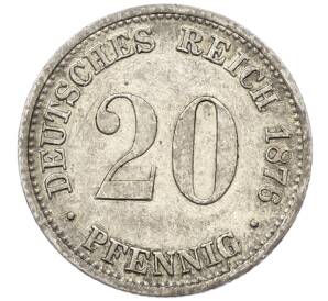 20 пфеннигов 1876 года А Германия — Фото №1