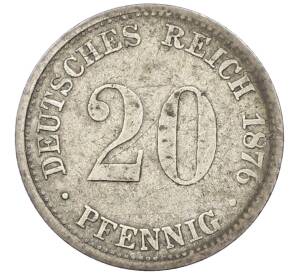 20 пфеннигов 1876 года J Германия — Фото №1