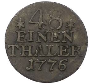 1/48 талера 1776 года А Пруссия — Фото №1