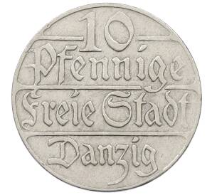 10 пфеннигов 1923 года Данциг — Фото №1