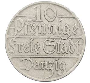 10 пфеннигов 1923 года Данциг — Фото №1