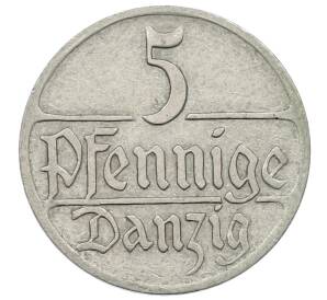 5 пфеннигов 1923 года Данциг — Фото №1