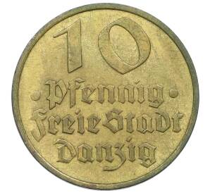 10 пфеннигов 1932 года Данциг — Фото №2