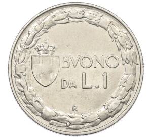 1 лира 1922 года Италия — Фото №2