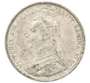 6 пенсов 1889 года Великобритания — Фото №2