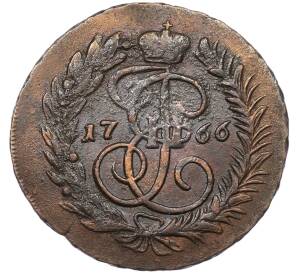 2 копейки 1766 года ММ — Фото №1