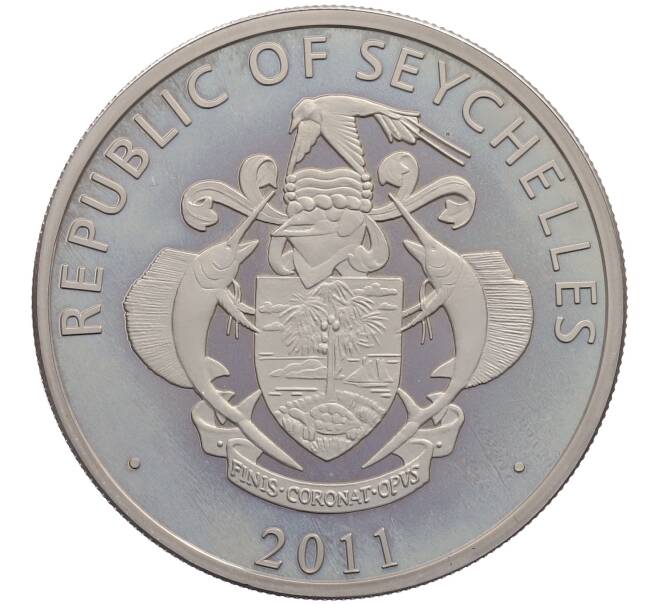 Монета 25 рупий 2011 года Сейшелы «30 лет Независимости» (Артикул: K12-66049) — Фото №2