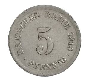 5 пфеннигов 1914 года A Германия — Фото №1