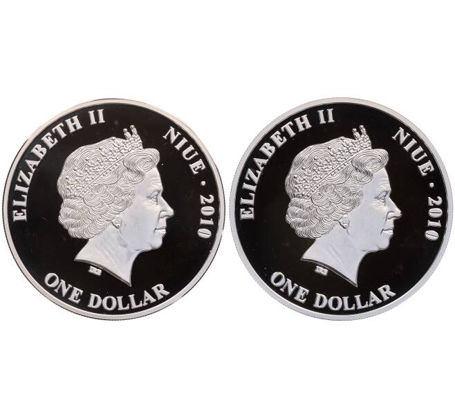 Набор из 2 монет 1 доллар 2010 года Ниуэ «1000 лет Ярославлю» (Артикул: K12-66051) — Фото №2