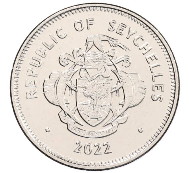 Монета 1 рупия 2022 года Сейшелы (Артикул: K12-66343) — Фото №2
