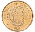 Монета 1 цент 2022 года Сейшелы (Артикул: K12-66468) — Фото №2