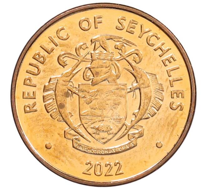Монета 1 цент 2022 года Сейшелы (Артикул: K12-66471) — Фото №2