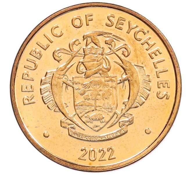 Монета 1 цент 2022 года Сейшелы (Артикул: K12-66472) — Фото №2