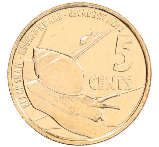 Монета 5 центов 2016 года Сейшелы (Артикул: K12-66495) — Фото №1