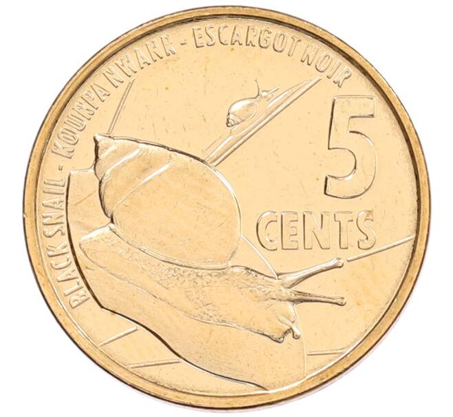 Монета 5 центов 2016 года Сейшелы (Артикул: K12-66557) — Фото №1