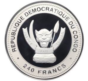 240 франков 2015 года Конго (ДРК) «Год козы — Счастье» — Фото №2