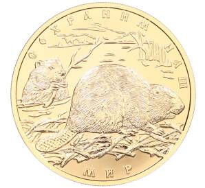 100 рублей 2008 года СПМД «Сохраним наш мир — Речной бобр» — Фото №1