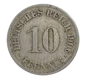 10 пфеннигов 1906 года D Германия — Фото №1