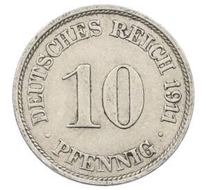 10 пфеннигов 1911 года J Германия — Фото №1