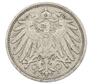 10 пфеннигов 1911 года J Германия — Фото №2