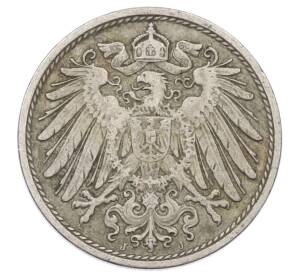 10 пфеннигов 1911 года J Германия — Фото №2