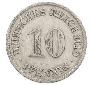 10 пфеннигов 1910 года D Германия — Фото №1