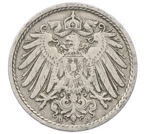 5 пфеннигов 1909 года D Германия — Фото №2