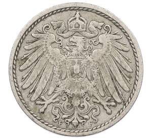 5 пфеннигов 1911 года F Германия — Фото №2